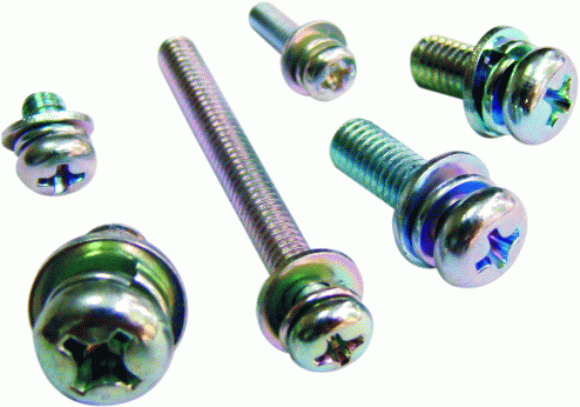Cross the first three combined small-cap screws